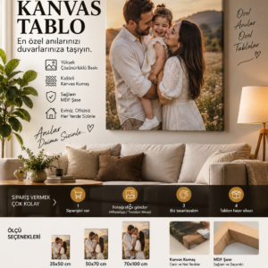 Kişiye Özel Fotoğraflı Kanvas Tablo